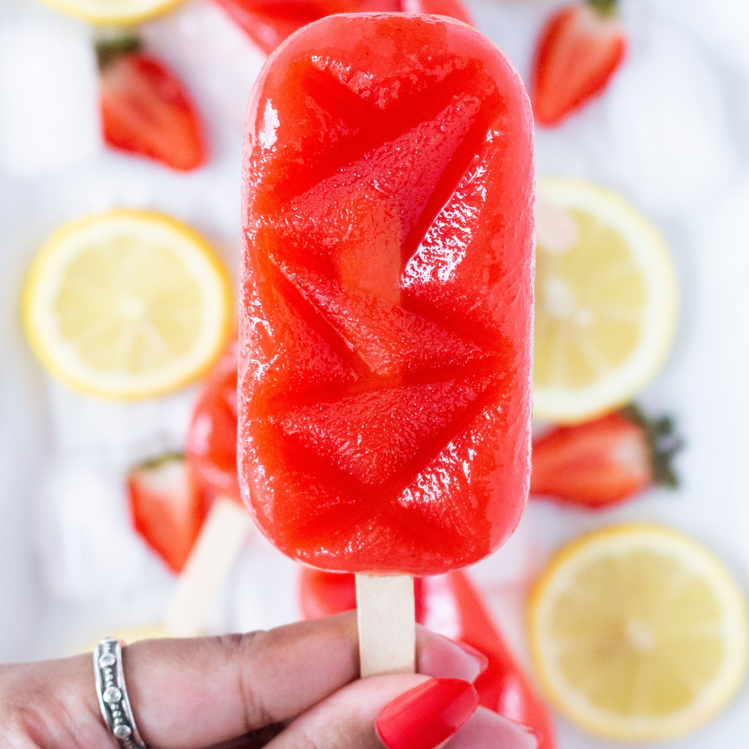 Easy Strawberry Lemonade Popsicles (Guest Featuring Pure Sprinkles) - Chandler Honey