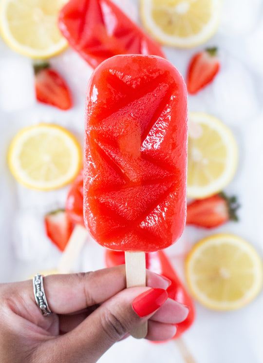 Easy Strawberry Lemonade Popsicles (Guest Featuring Pure Sprinkles) - Chandler Honey